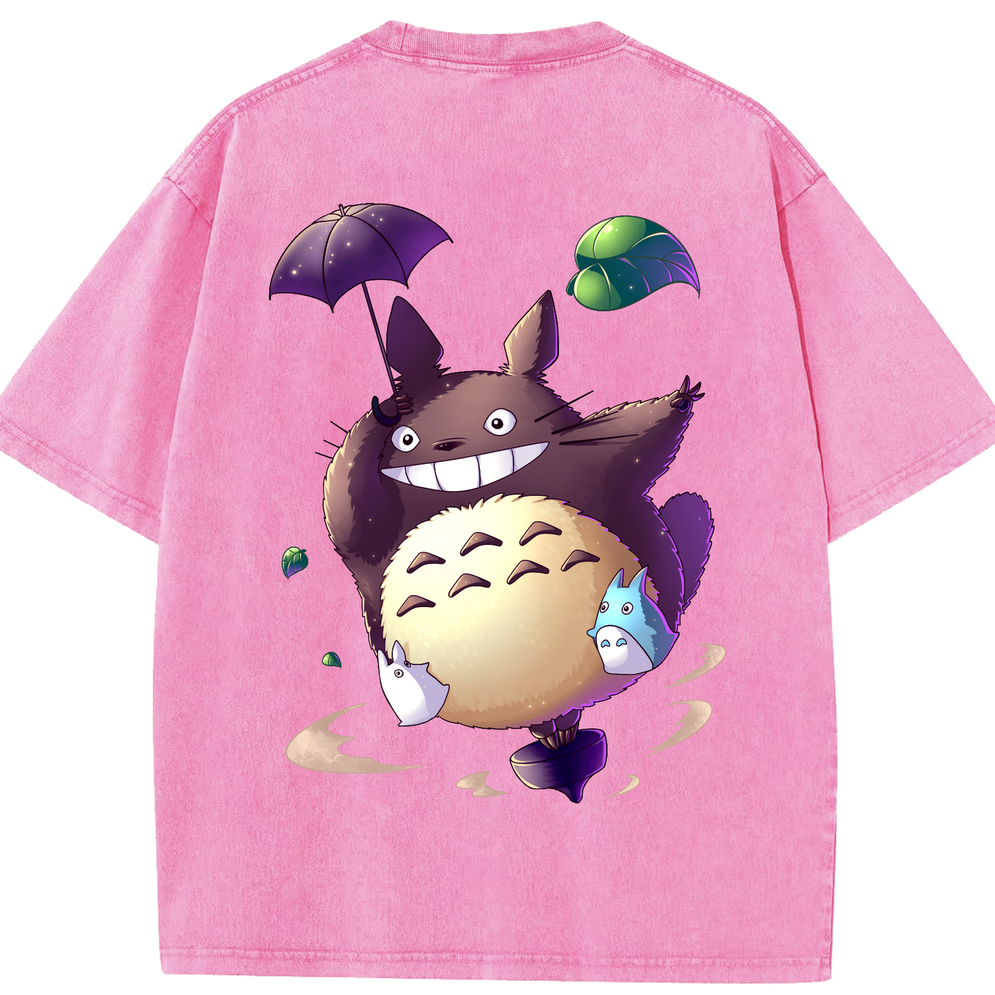 （画像用） となりのトトロ 草壁メイ 草壁サツキ My Neighbor Totoro Satsuki Kusakabe Mei Kusakabe 綿100% ヴィンテージ風 半袖Tシャツ（背面プリント）